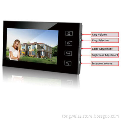 Video door phone, high resolution, touch panel, 4 wires simple wiring and easy installationNew